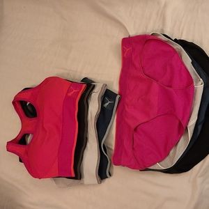 Set of 4 PUMA SPORTS BRA AND PANTIES. BRA MEDIUM/PANTY SZ LARGE ***NEW***